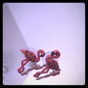 Flamingo earrings